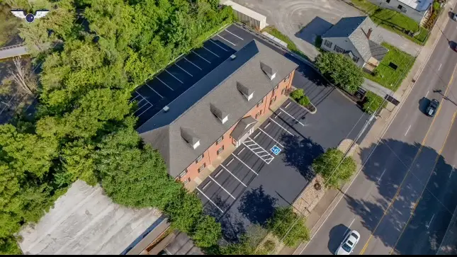 Seal coating work by All Star Seal & Stripe, featuring durable asphalt repair and professional pavement markings.